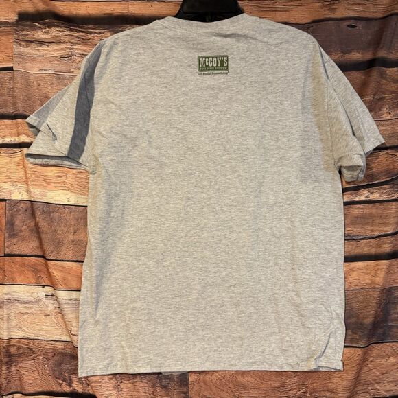McCoy's Building Supply T-Shirt Get Outdoors Go Build Something Grey Tee Large - Picture 5 of 7